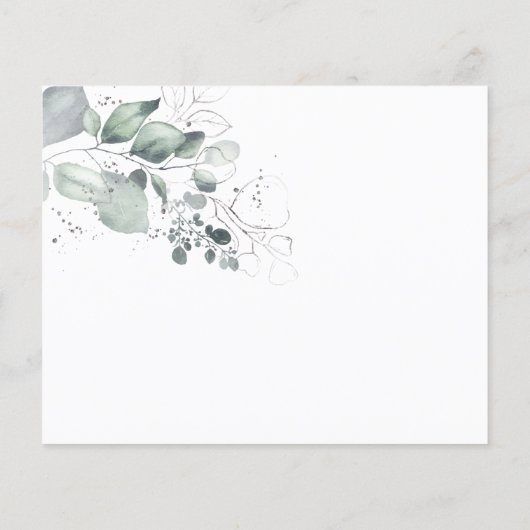 ウォーターカラータイムカプセル結婚のアニバーサリーカード チラシ (裏面)