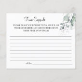 ウォーターカラータイムカプセル結婚のアニバーサリーカード チラシ (正面)