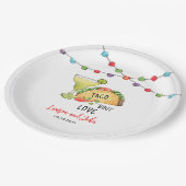 ウォーターカラータコス&マルガリータブライダルシャワー ペーパープレート (アングル)