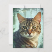 ウォーターカラータブビーキャットポートレート シーズンカード (裏面)