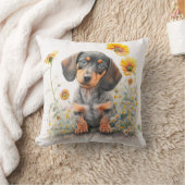 ウォーターカラーダックシュントパピーフローラ装飾用クッション クッション (ブランケット)