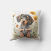 ウォーターカラーダックシュントパピーフローラ装飾用クッション クッション (裏面)