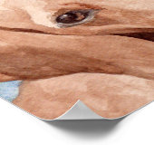 ウォーターカラーダッシュンドアートプリント ポスター (角)