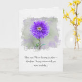 ウォーターカラーダリア悔やみや弔慰 カード (黄色い花)