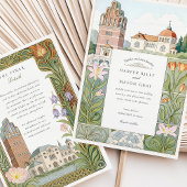 ウォーターカラーダルムシュタット結婚式招待状 招待状