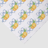 ウォーターカラーチノイスリーブルー弓&マンダリン 薄葉紙 (詳細)