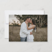 ウォーターカラーチャーチハウスイラストレーション結婚ズ セーブザデート (裏面)