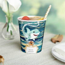 ウォーターカラーチルドレンズシャークおもしろい誕生日