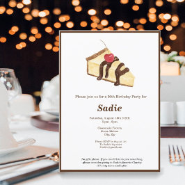 ウォーターカラーチーズケエレガントー誕生日招待状 招待状