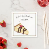 ウォーターカラーチーズケーキブライダルシャワー スタンダードカクテルナプキン (インサイチュ)