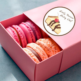 ウォーターカラーチーズケーキ ラウンドシール