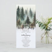 ウォーターカラーツリーズ素朴ウィルダネス結婚式 プログラム (スタンド正面)