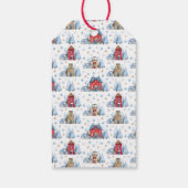 ウォーターカラーティーポットハウススノーツリーズトゥーfrom ギフトタグ (裏面)