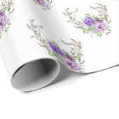 ウォーターカラーディアアントラーブーケ ラッピングペーパー (ロールコーナー)