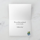 ウォーターカラーディバーザマイルズフレンドハッピーバースデー カード (内部)