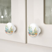 ウォーターカラーデザートイラストレーション セラミックノブ