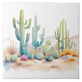 ウォーターカラーデザートイラストレーション タイル (正面)