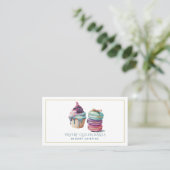 ウォーターカラーデザートベーカリーベイカーデザートケータリング 名刺 (スタンド正面)