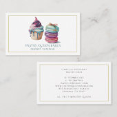 ウォーターカラーデザートベーカリーベイカーデザートケータリング 名刺 (正面/裏面)