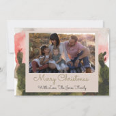 ウォーターカラーデザートホリデーカード シーズンカード (正面)