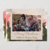 ウォーターカラーデザートホリデーカード シーズンカード (正面/裏面)