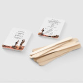 ウォーターカラーデザート結婚式 プログラムファン ハンドファン (組立なし)