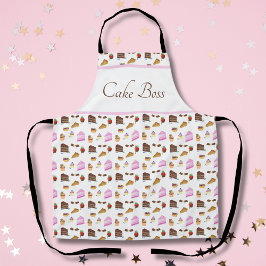 ウォーターカラーデザート ケーキボス エプロン