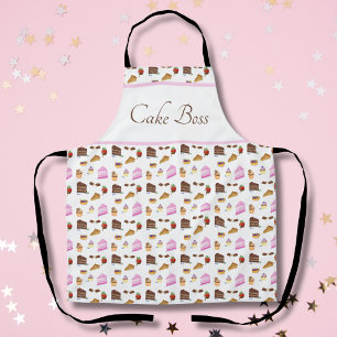ウォーターカラーデザート ケーキボス エプロン