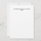 ウォーターカラートスカーナヴィラトスカーナワイナリーランドスケープ 招待状 (裏面)