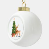 ウォーターカラートナカイベビー セラミックボールオーナメント (右)
