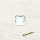 ウォーターカラートピアリーボウガーランド ポストイット (デスク上)