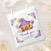 ウォーターカラートリックまたはハロウィーンベイビーシャワーを治療 フェイバーバッグ (クリップ留めされた状態)