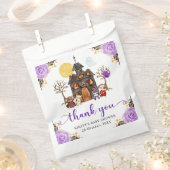 ウォーターカラートリックまたはハロウィーンベイビーシャワーを治療 フェイバーバッグ (クリップ留めされた状態)