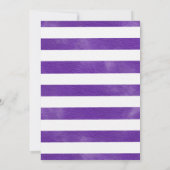 ウォーターカラートリックまたはハロウィーンベイビーシャワーを治療 招待状 (裏面)