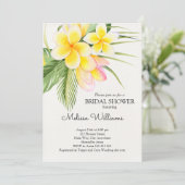 ウォーターカラートロピカルサマーハワイブライダルシャワー 招待状 (スタンド正面)