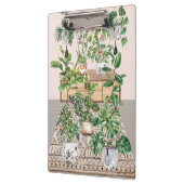 ウォーターカラートロピカルハウスプラント クリップボード (左)