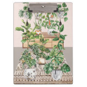 ウォーターカラートロピカルハウスプラント クリップボード (正面)