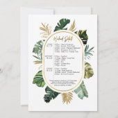 ウォーターカラートロピカルハッピーアワーイテレネィション 招待状 (裏面)