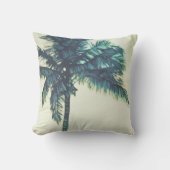 ウォーターカラートロピカルパームビーチ装飾用クッション クッション (正面)