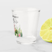 ウォーターカラートロピカルフローラファミリーネームビーチハウス ショットグラス (右)