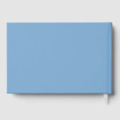 ウォーターカラートロピカルフローラファミリービーチハウスブルー ゲストブック (裏面)