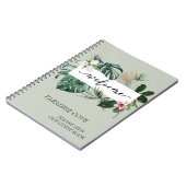 ウォーターカラートロピカルホームレンタルゲストブック ノートブック (左側)