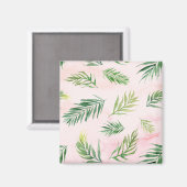 ウォーターカラートロピカル離れパステルホテル マグネット (正面/裏面)