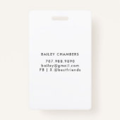 ウォーターカラードッグウォーカーペットシッター バッジ (裏面)