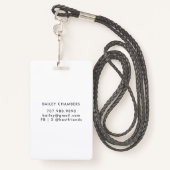 ウォーターカラードッグウォーカーペットシッター バッジ (裏面ランヤード)