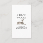 ウォーターカラードッグウォーカーペットシッター 名刺 (裏面)