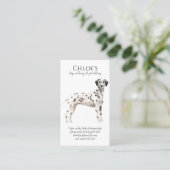 ウォーターカラードッグウォーカーペットシッター 名刺 (スタンド正面)