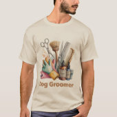 ウォーターカラードッググルーマー Tシャツ (正面)