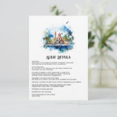 ウォーターカラードミニカ共和国共和国ゲスト詳細 エンクロージャーカード (スタンド正面)