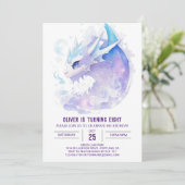 ウォーターカラードラゴン誕生日 招待状 (スタンド正面)